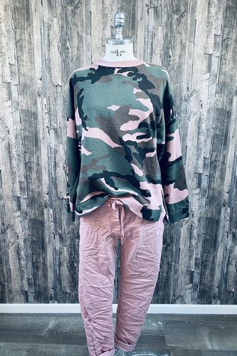 Sweatshirt mit Camouflagemuster